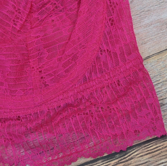 Free People Alyssa Lace Underwire Bralette Fuschia - Picture 6 of 12